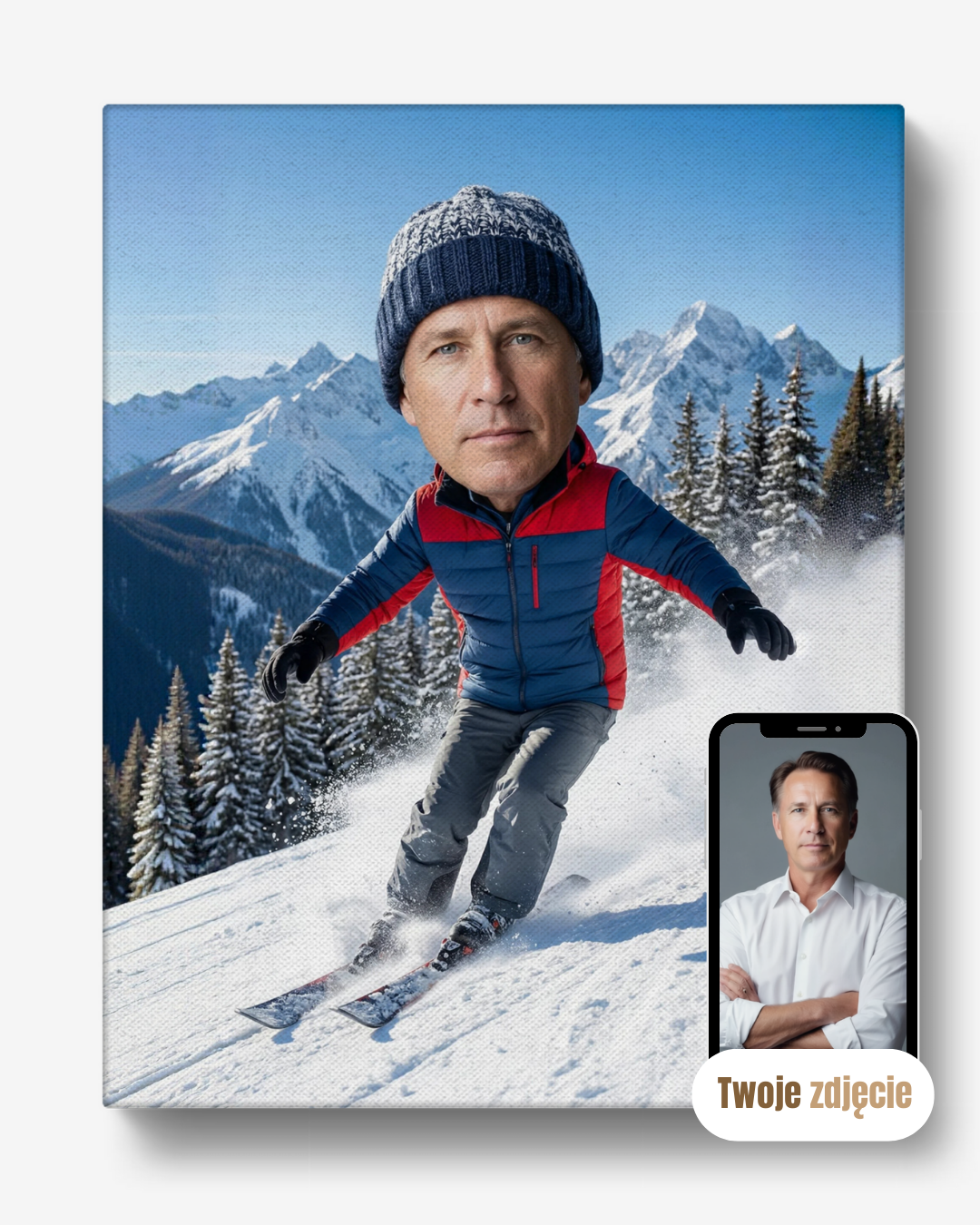 KRÓL STOKU - personalizowany portret ze zdjęcia na prezent dla mężczyzn