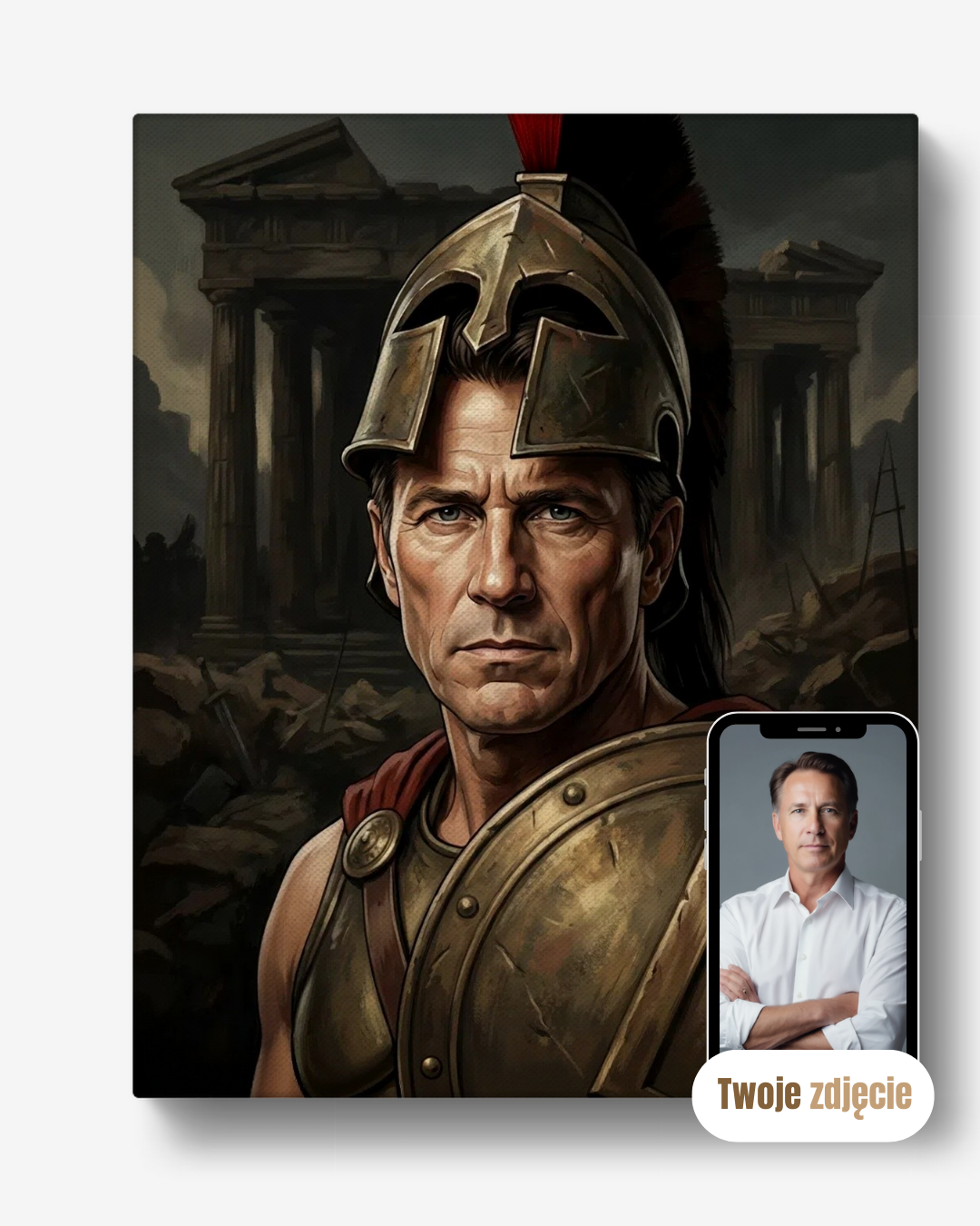 Portret na płótnie ze zdjęcia – prezent dla mężczyzny Władca Imperium