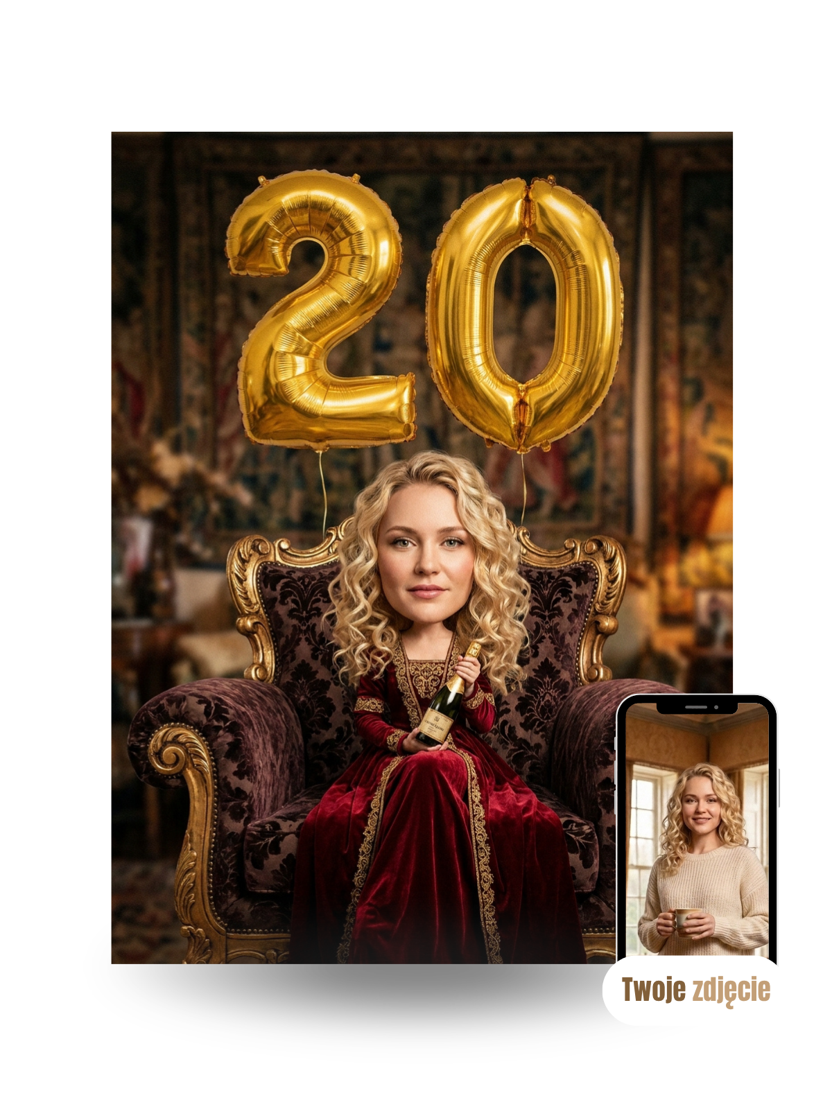 KOBIECA SIŁA - personalizowany portret ze zdjęcia